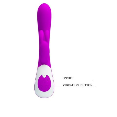 Wibrator króliczek silikonowy Pretty Love Harlan fioletowy USB 12 cm Pretty Love