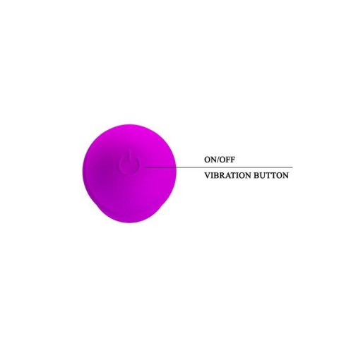 Wibrator mini silikonowy Pretty Love purpurowy 12 cm 10 funkcji Pretty Love