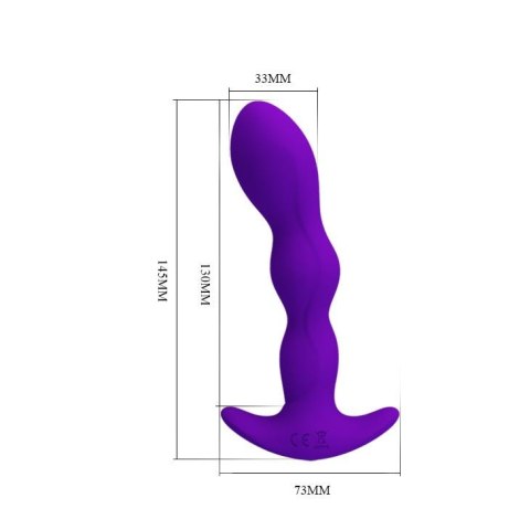 Wibrujący korek analny silikonowy Pretty Love Yale USB 12 trybów Pretty Love