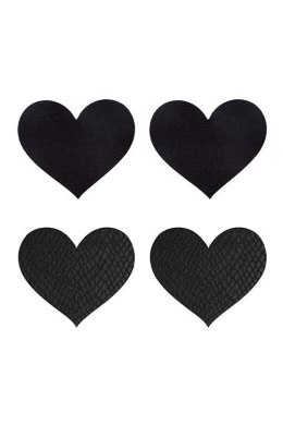 PEEKABOO PASTIES CLASSIC BLACK HEARTS Peekaboo