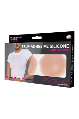 PEEKABOOS SELF ADHESIVE SILICONE NIPPLE COVERS, FLESH Peekaboo