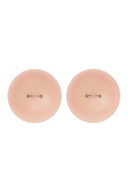 PEEKABOOS SILICONE PIERCED NIPPLE COVERS, FLESH Peekaboo