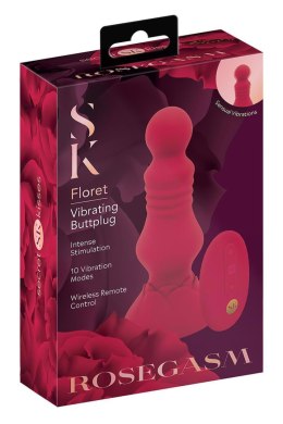 SECRET KISSES REMOTE VIBRATING FLORET BUTTPLUG Secret Kisses