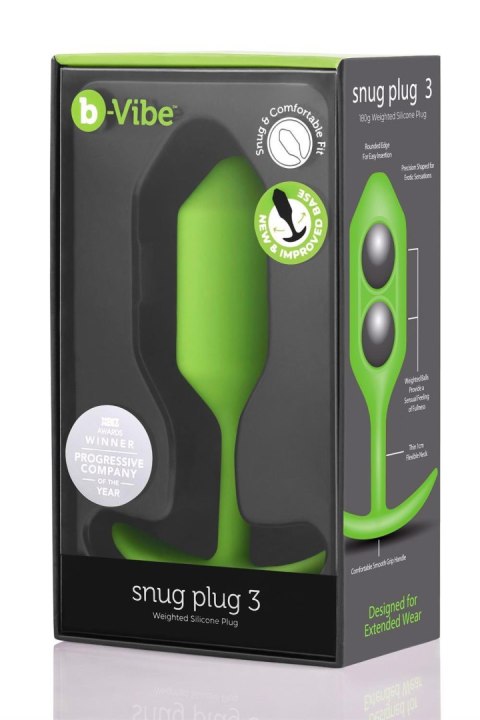 B-VIBE SNUG PLUG 3 LIME B-Vibe