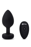 B-VIBE VIBRATING JEWEL PLUG XXL BLACK B-Vibe