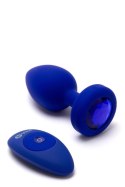 B-VIBE VIBRATING JEWEL PLUG L/XL NAVY B-Vibe