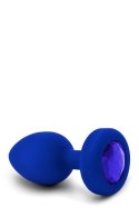 B-VIBE VIBRATING JEWEL PLUG L/XL NAVY B-Vibe