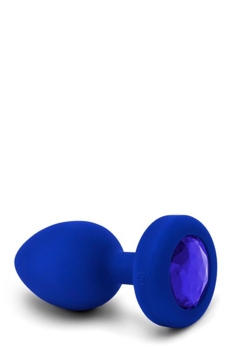 B-VIBE VIBRATING JEWEL PLUG L/XL NAVY B-Vibe
