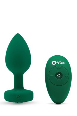 B-VIBE VIBRATING JEWEL PLUG M/L EMERALD GREEN B-Vibe