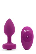 B-VIBE VIBRATING JEWEL PLUG S/M FUCHSIA B-Vibe