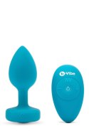 B-VIBE VIBRATING JEWEL PLUG S/M TEAL B-Vibe