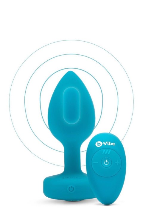 B-VIBE VIBRATING JEWEL PLUG S/M TEAL B-Vibe