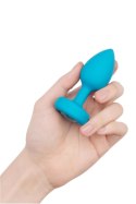 B-VIBE VIBRATING JEWEL PLUG S/M TEAL B-Vibe