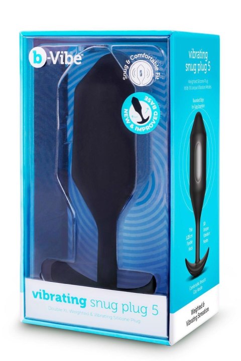 B-VIBE VIBRATING SNUG PLUG 5 BLACK B-Vibe