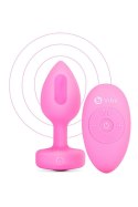VIBRATING HEART SHAPE JEWEL PLUG SM PINK B-Vibe