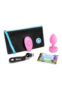 VIBRATING HEART SHAPE JEWEL PLUG SM PINK B-Vibe
